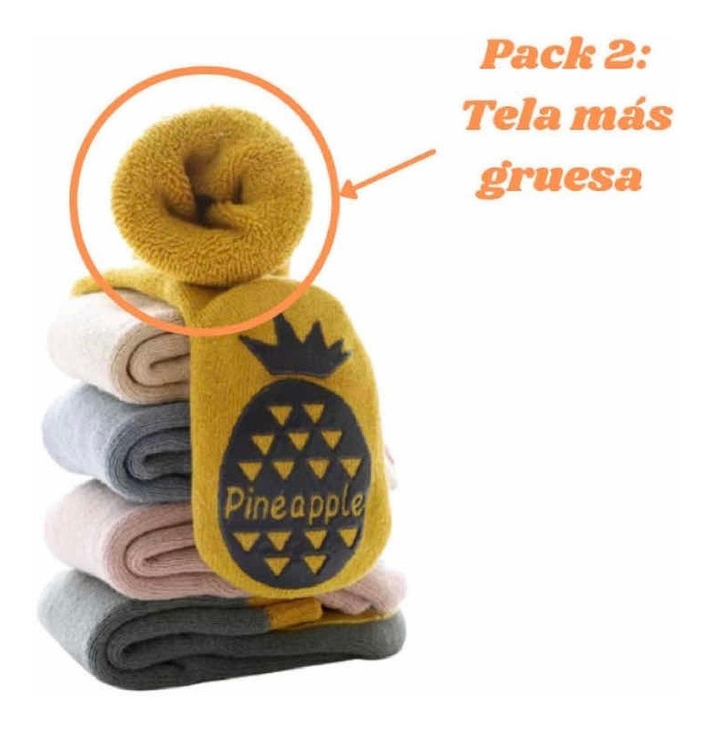 Calcetines Antideslizantes Niños Otoño - Invierno X 4 Pares