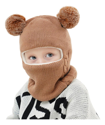 Gorro Con Cuello Para Bebés Y Niños Para Invierno