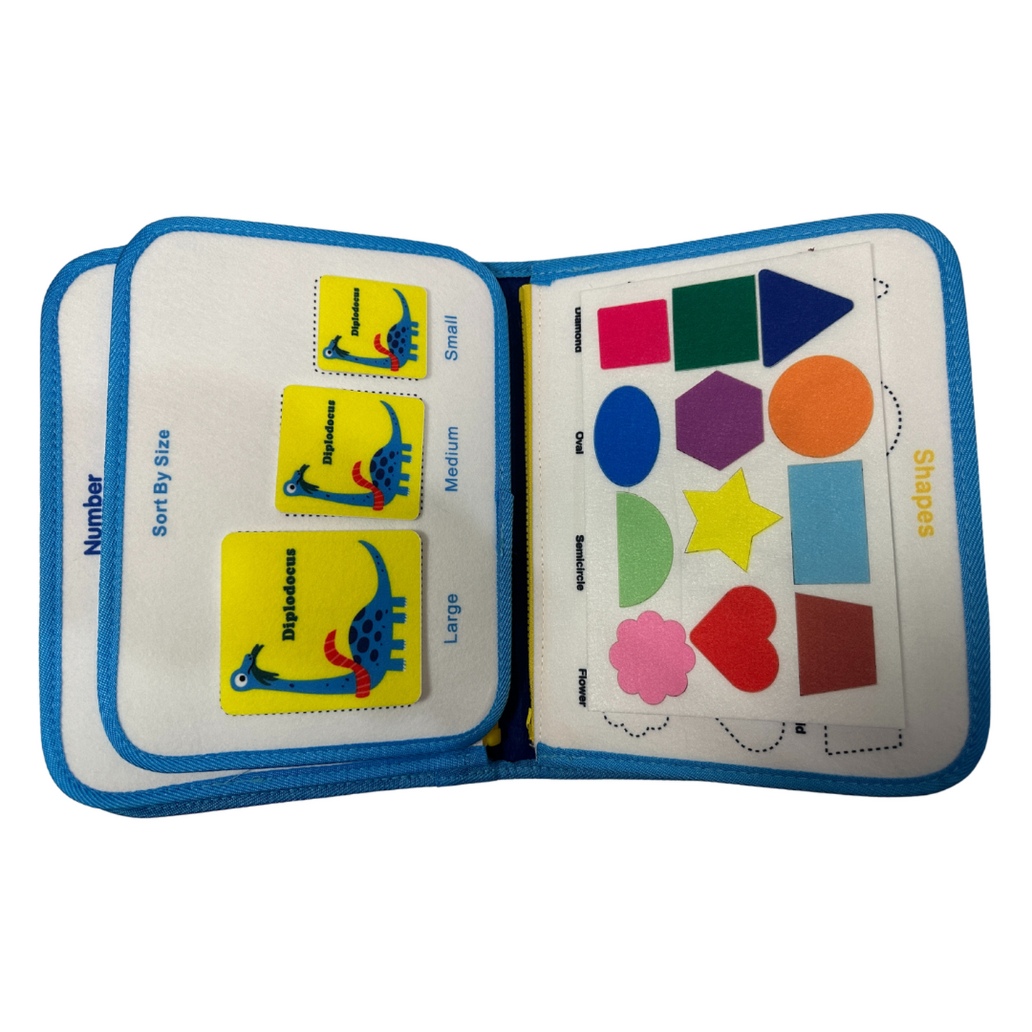 Libro Sensorial Fieltro Con Actividades Estimulación Montessori