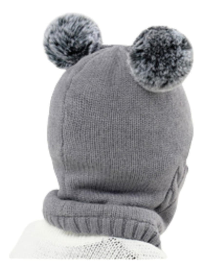 Gorro Con Cuello Para Bebés Y Niños Para Invierno