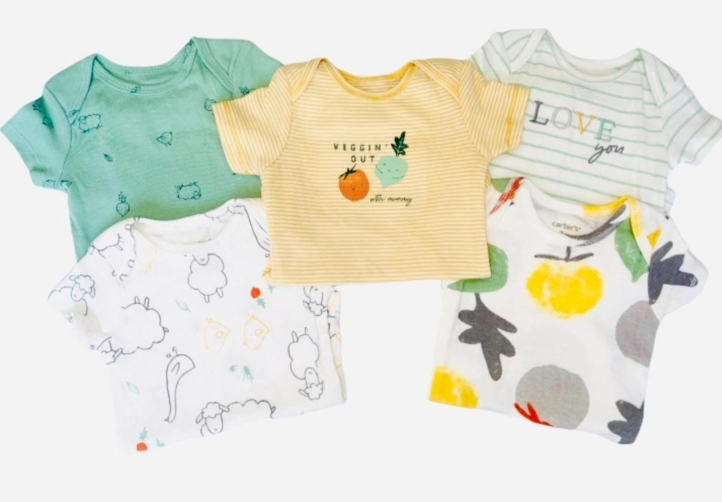 Pack X 5 Bodys Carters Originales