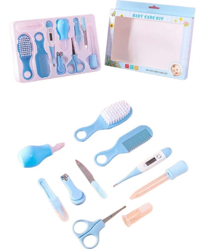 Set De Higiene Y Cuidados Del Bebe Con Termómetro. 10 Piezas