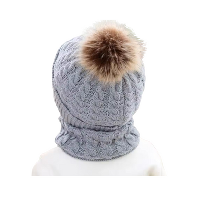 Set de Gorro Infantil Con Cuello Otoño - Invierno