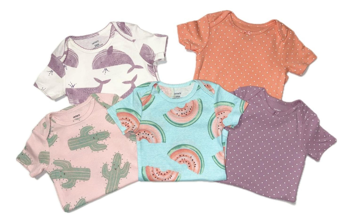 Pack X 5 Bodys Carters Originales