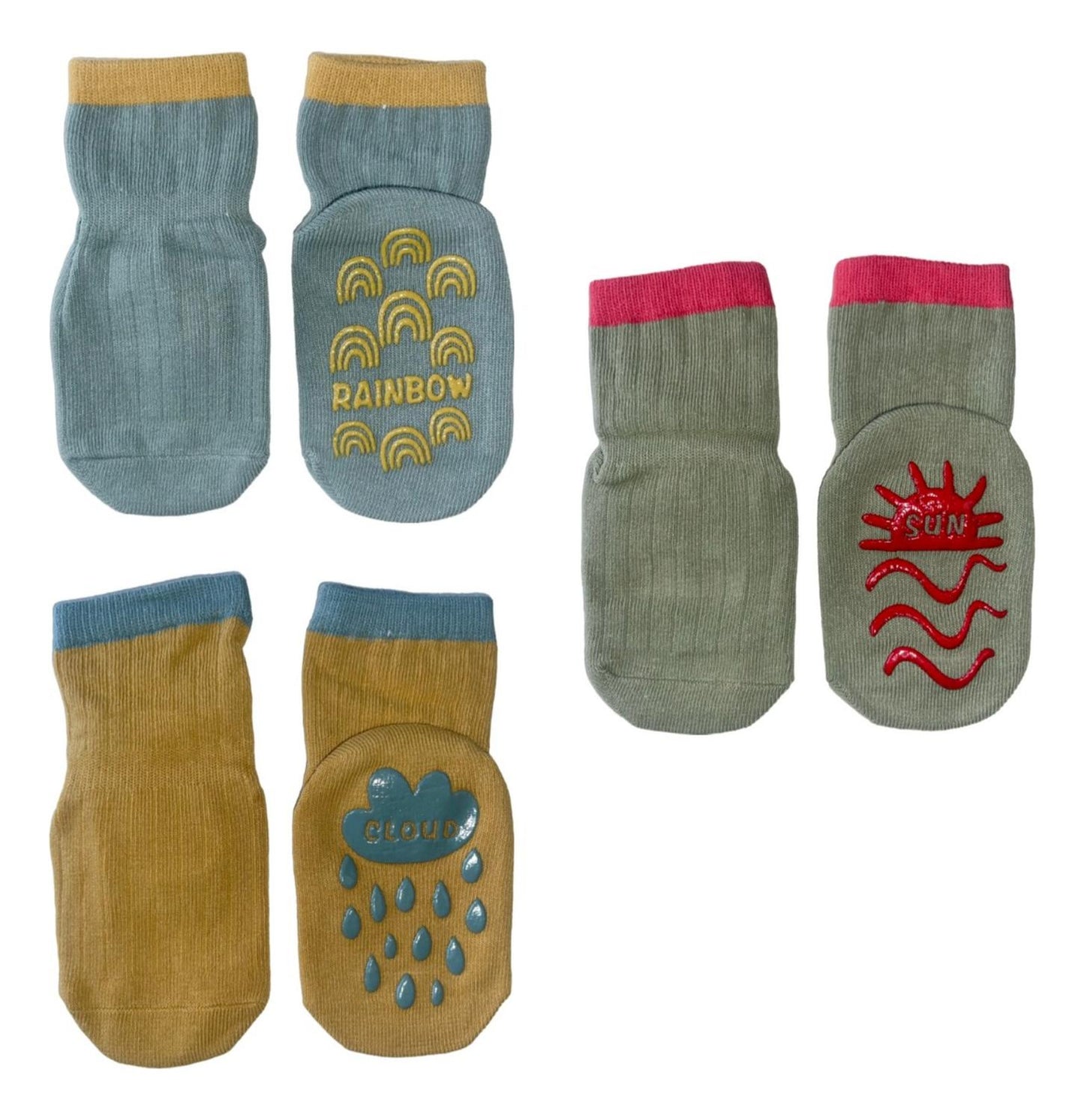 Calcetines Antideslizantes Niños X 3 Pares