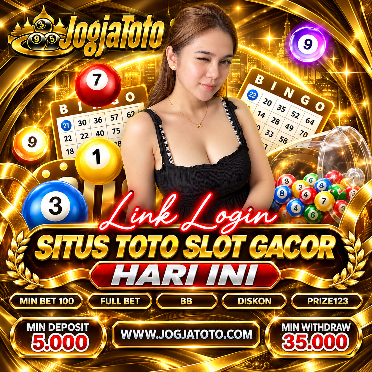 Thumbnail 1 of 3, Poster, JOGJATOTO | Jalur Paling Efektif Memperoleh Maxwin Slot Online & Situs Toto Togel Online Hadiah Terbesar designed and sold by JOGJATOTO.